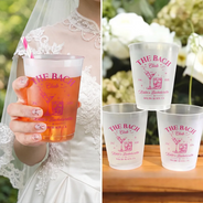 Playful, Gift For Yourself, Custom Text - Bride Club Bach Club Bachelorette - Personalized Frosted Cups