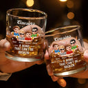 3D Effect Brothers A Bond That Can't Be Broken - Personalized Whiskey Glass