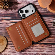 Family,Parents,Memorial,Gift For Mother,Gift For Father,Gift For Sibling,Sad - Custom Photo Memorial I Will Carry You With Me - Personalized Leather Flip Wallet Phone Case