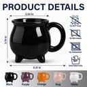 Adorable,Art Design,Halloween,Family,Photo - Gothic Portrait Art - Custom Photo Gothic Portrait Art - Personalized Cauldron Mug