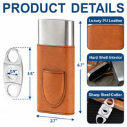 Confident,Gift For Men,Gift For Yourself,Icon - I Smoke Cigars And I Know Things - Personalized Cigar Case