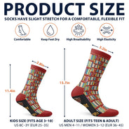 Christmas,Gift For Yourself,Gifts For Her,Gifts For Him,Humorous,Icon,Reading,Top Market - Funny Gift For Book Lovers - Personalized Fk Off I'm Reading Socks