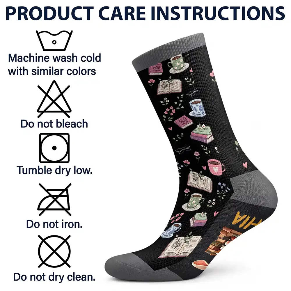 Christmas,Gift For Yourself,Gifts For Her,Gifts For Him,Humorous,Icon,Reading,Top Market - Funny Gift For Book Lovers - Personalized Fk Off I'm Reading Socks