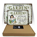 And Into The Garden I Go Gardening Gender - Garden Sign - Personalized Custom Classic Metal Signs