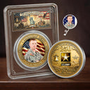 Independence Day,Veteran,Top Market,Photo,Proud - Custom Photo American Hero 250 Years Of Freedom - Personalized Commemorative Keepsake Coin
