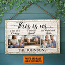 Custom Photo Family Couple Husband Wife This Is Us Photo Gift Custom Wood Rectangle Sign, Anniversary, Wall Pictures, Wall Art, Wall Decor