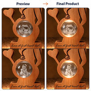 Christmas,Custom Photo,Gift For Mother,Gifts For Her,New Baby,Pregnant Mom,Sentimental,Upload Full Photo - Mindful Gift For Pregnant Mom, New Mother - Personalized Custom Photo Warm And Lovely Baby Bump Crystal Globe Light Wooden Plaque