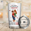 Gift For Couples,Gift For Husband,Gift For Wife,Gift For Boyfriend,Gift For Girlfriend,LGBT,Love - Calendar I Met You Liked You Love You Forever - Personalized Tumbler
