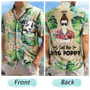 Beach,Gift For Men,Summer,Gift For Grandkids,Gift For Grandpa,Dad's Hobby,Dog Dad - Call Me Dog Dad - Personalized Hawaiian Shirt
