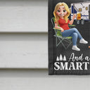 Gift For Bestie,Gift For Sisters,Camping,Happy - Camper Queens Classy Sassy - Personalized Flag