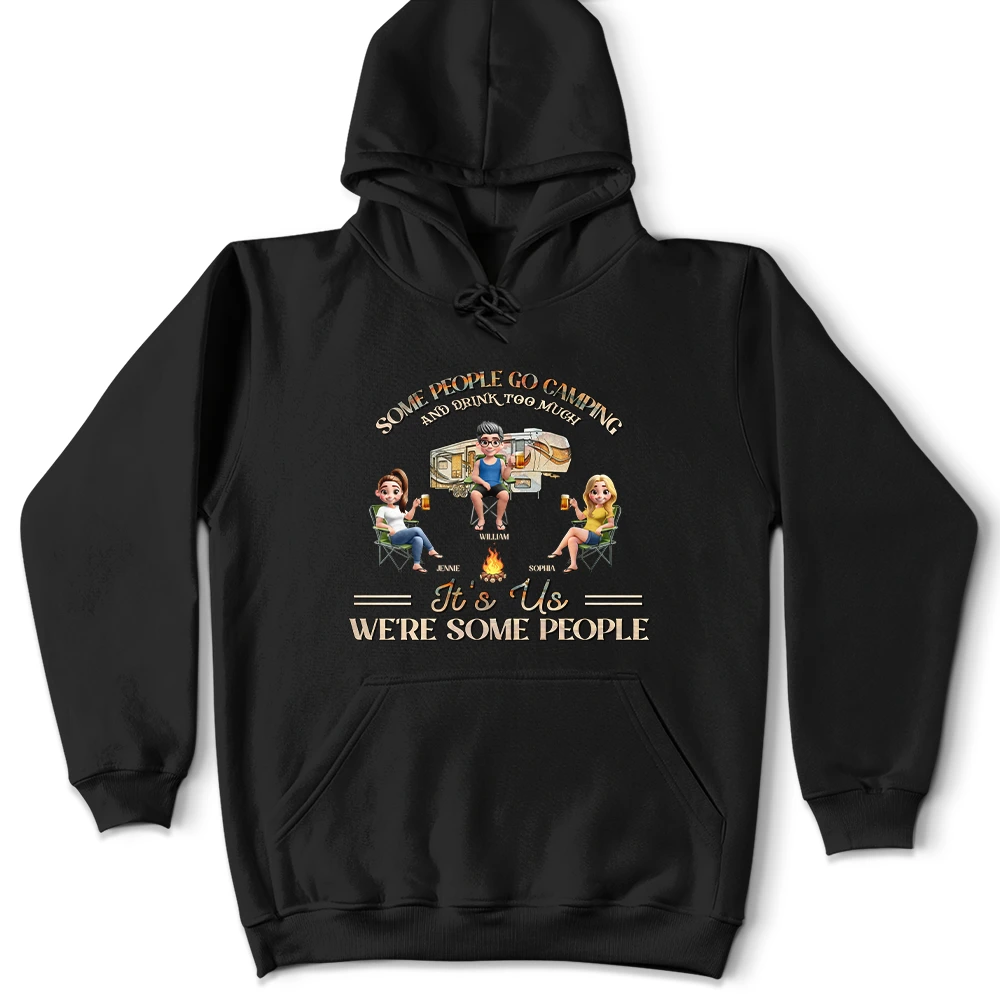 Gift For Bestie, Gift For Sisters, Gift For Brothers, Gift For Sibling, Gifts For Colleagues, Camping, Funny - Camping We're Drunks - Personalized T Shirt