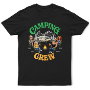 Gift For Bestie,Gift For Women,Gift For Men,Camping,Summer,Happy - Camping Crew 3D Effect - Personalized T Shirt