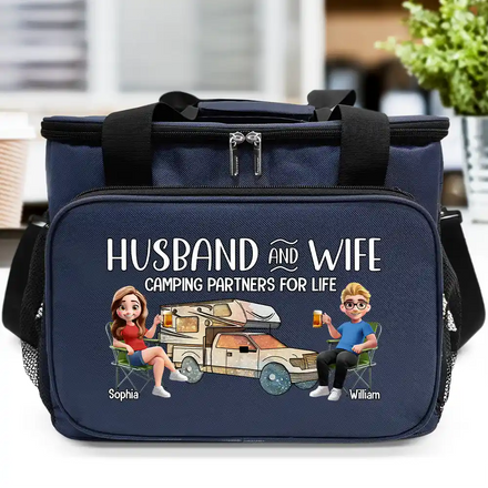 Camping Partners For Life - Personalized Lunch Bag, Cooling Tote