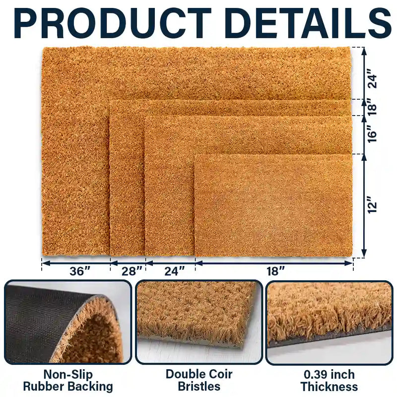 Camping,Campsite,Gift For Couples,Dog Couple,Pet Couple,Couple's Hobby,Happy - Camping You & Me And The Dogs - Personalized Coconut Doormat