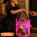 Top Market,Adorable,Halloween,Gift For Kids,Icon - Candy Bag For Kids Halloween Character Custom Name - Personalized Glowing Halloween Basket