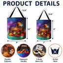 Top Market,Adorable,Halloween,Gift For Kids,Icon - Candy Bag For Kids Haunted Places Ghost Custom Name - Personalized Glowing Halloween Basket