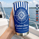 Pontoon,Confident,Gift For Men,Gift For Yourself,Outdoor Decor,Icon - Captain Boat Name - Personalized Tumbler