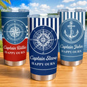 Pontoon,Confident,Gift For Men,Gift For Yourself,Outdoor Decor,Icon - Captain Boat Name - Personalized Tumbler