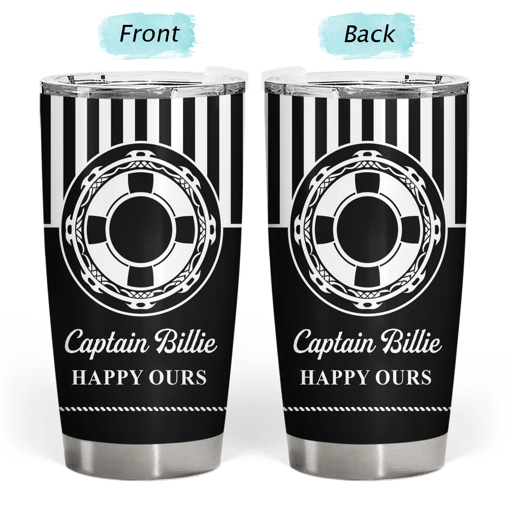 Pontoon,Confident,Gift For Men,Gift For Yourself,Outdoor Decor,Icon - Captain Boat Name - Personalized Tumbler
