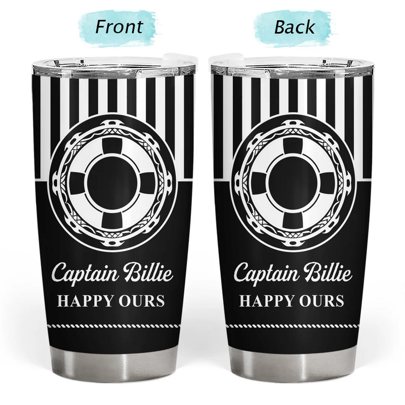 Pontoon,Confident,Gift For Men,Gift For Yourself,Outdoor Decor,Icon - Captain Boat Name - Personalized Tumbler
