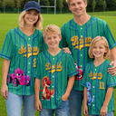 Back To School, Gift For Kids, Playful, Icon - Cartoon Dinosaur Vehicles For Kids - Personalized Baseball Jersey Shirt