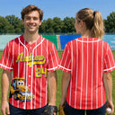 Cartoon Dinosaur Vehicles For Kids - Personalized Baseball Jersey Shirt