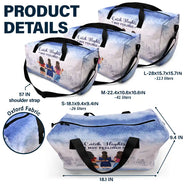 Gift For Bestie, Gift For Women, Summer, Happy, Cruising - Catch Flights Not Feelings - Personalized Duffle Bag