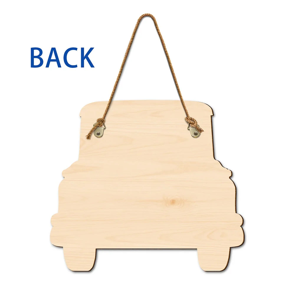 Cats Planning Escape Truck 3D Effect - Personalized Custom Shaped Wood Sign