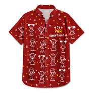 Gift For Husband,Parents,Gift For Yourself,Gift For Men,Gift For Grandpa,Gift For Father,Love,French,Gift For Grandparents,French,Non-Eng,Icon - Ce Grand-Père Papa Appartient À - Chemise Hawaïenne Personnalisée