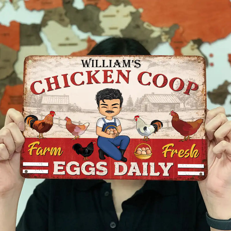 Chicken Coop Mother Cluckers - Personalized Classic Metal Signs