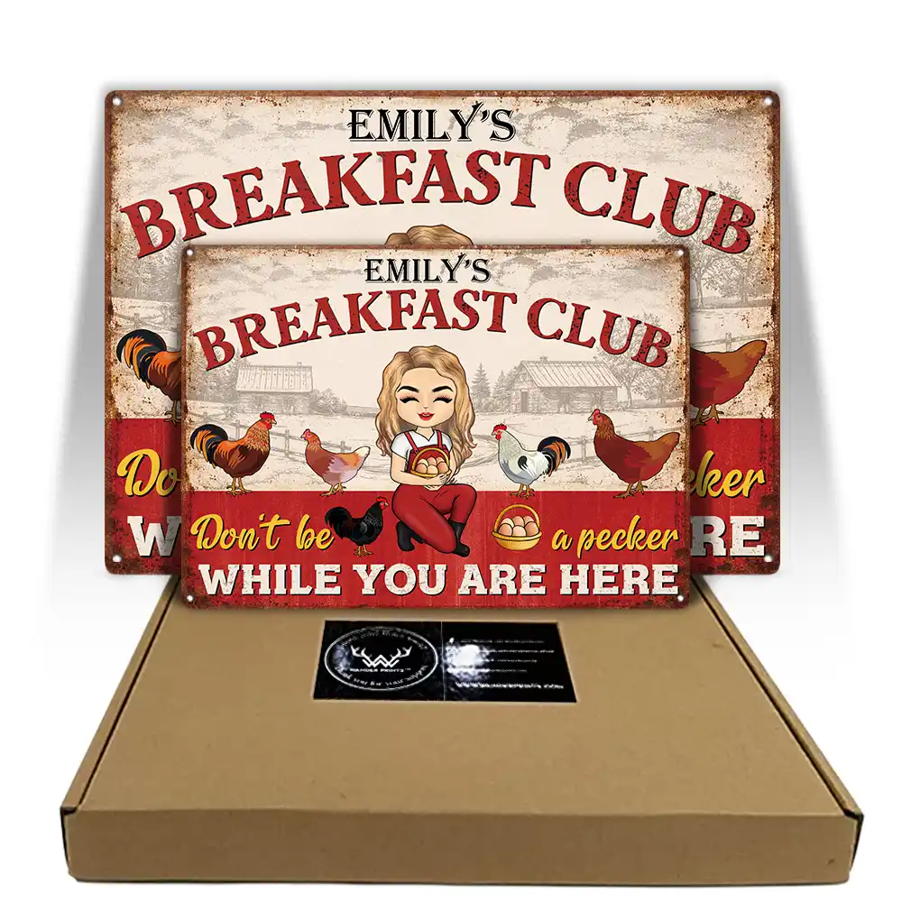 Chicken Coop Mother Cluckers - Personalized Classic Metal Signs