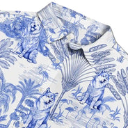 Gift For Yourself,Gift For Women,Gift For Men,Dog Lovers,Dog Mom,Dog Dad,Pet Lovers,Pet Mom,Pet Dad,Happy,Summer - Chinoiserie Toile Dog Tropical Pattern - Personalized Hawaiian Shirt