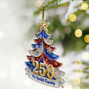 Independence Day,America 250th,Christmas,Proud,Family,Custom Text - Christmas Faith Family Freedom Always - Personalized Custom Shaped Acrylic Ornament