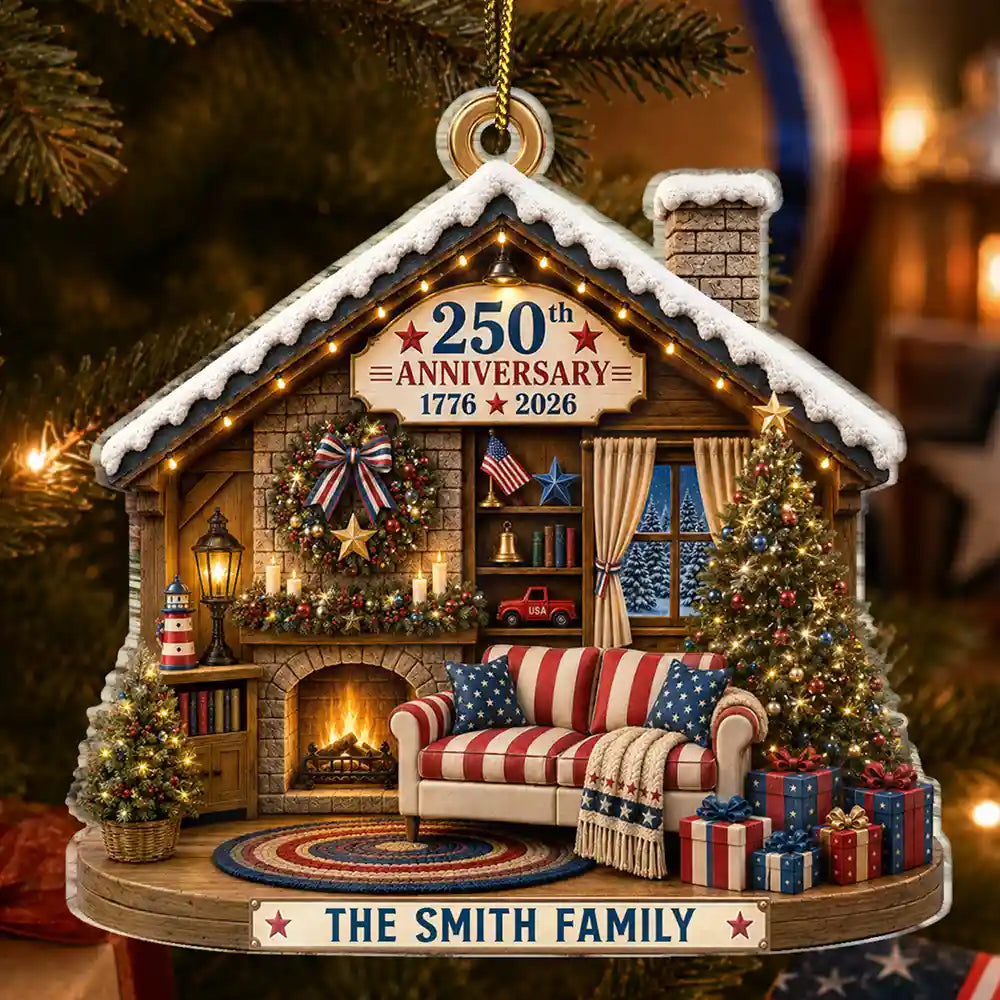 Christmas United We Stand Together - Personalized Custom Shaped Acrylic Ornament