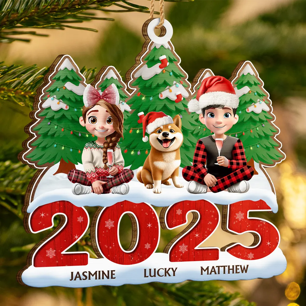 Gift For Couples,Gift For Husband,Gift For Wife,Gift For Boyfriend,Gift For Girlfriend,Gift For Mother,Gift For Father,Family,Pet Lovers,Pet Mom,Pet Dad,Dog Lovers,Dog Mom,Dog Dad,Dog Couple,Cat Lovers,Cat Mom,Cat Dad,Cat Couple,Gift For Bestie,Gift For Brothers,Gift For Sisters,Gift For Sibling,Love,Christmas - Christmas 3D Family A Whole Lot Of Love - Personalized Custom Shaped Wooden Ornament