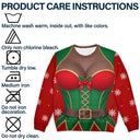 Top Market,Christmas,Humorous,Gift For Yourself,Gift For Women,Icon - Christmas 3D Sexy Body Wife Sisters - Personalized Unisex Ugly Sweater