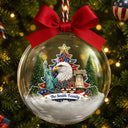 Independence Day,America 250th,Christmas,Proud,Family,Custom Text - Christmas America Family 250th Anniversary - Personalized 3D Acrylic Ball Ornament