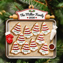 Top Market,Sentimental,Christmas,Family,Icon - Christmas Cookies Family - Personalized 2-Layered Wooden Ornament