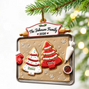 Sentimental,Christmas,Family,Icon - Christmas Cookies Family - Personalized Embossed Ornament