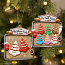 Sentimental,Christmas,Family,Icon - Christmas Cookies Family - Personalized Embossed Ornament