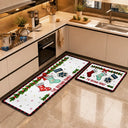 Top Market,Sentimental,Christmas,Family,Icon - Christmas Family Stockings With Names - Personalized Runner Rug
