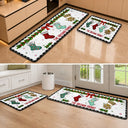 Top Market,Sentimental,Christmas,Family,Icon - Christmas Family Stockings With Names - Personalized Runner Rug