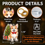 Art Design,Christmas,Custom Photo,Dog Lovers,Indoor Decor,Pet Lovers,Photo - Custom Dog Pose Christmas Advent Calendar,Playful - Christmas Gift For Dog Lovers, Dog Owner - Personalized Custom Photo 3D Realistic Dog Ornament Advent Calendar