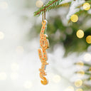Christmas,Non-Eng,Gift For Yourself - Christmas Gingerbread Name Garland - Personalized Custom Shaped Acrylic Ornament