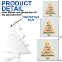 Family,Gift For Bestie,Happy,Christmas - Christmas Peppermint Bark Tree Custom Names - Personalized Custom Shaped Acrylic Ornament