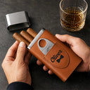 Humorous,Gift For Men,Gift For Yourself,Icon - Cigars Solve Most Of My Problems - Personalized Cigar Case
