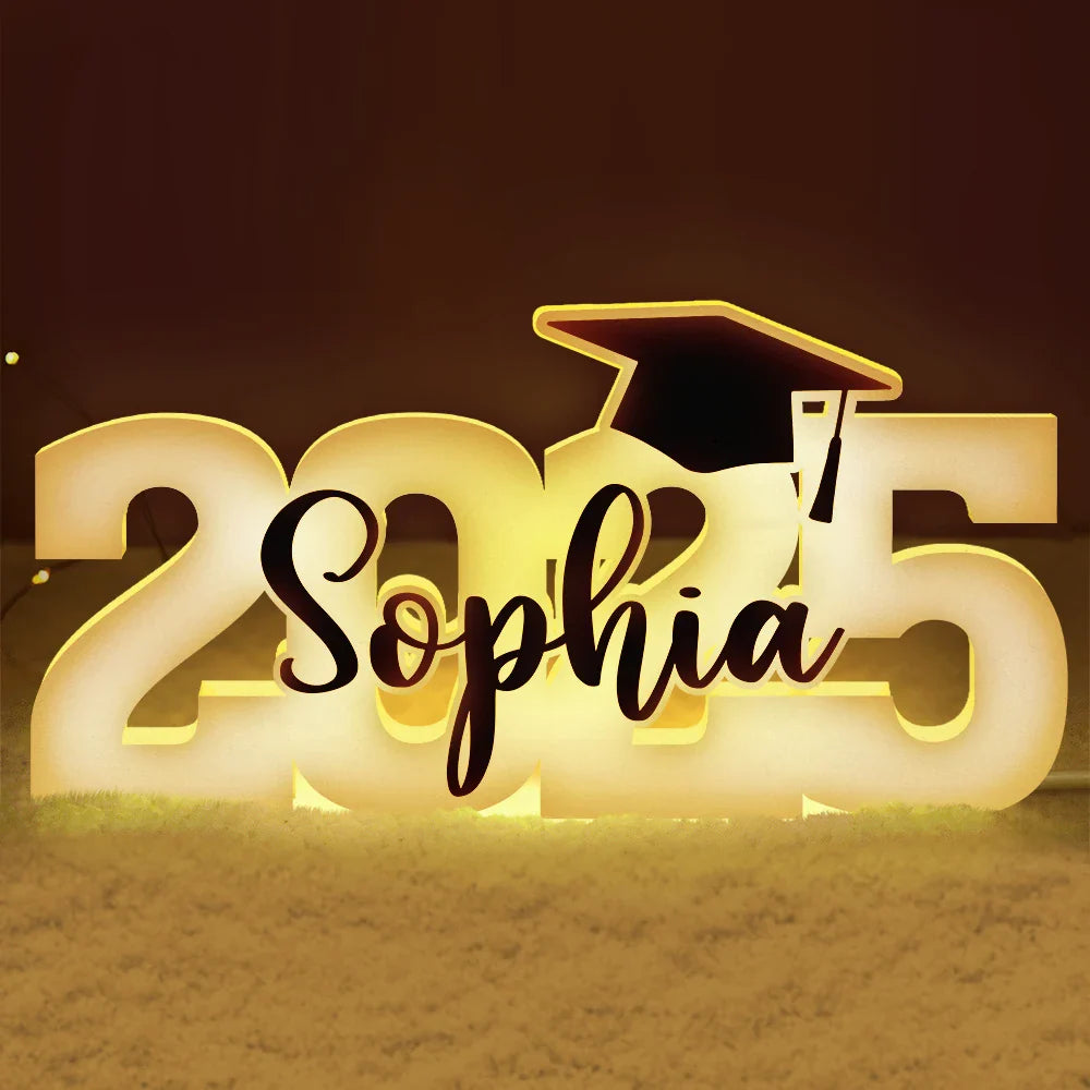 Class Of 2025 Graduation - Personalized Custom Shaped Light Box