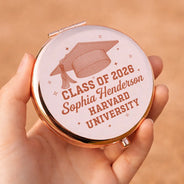 Graduation,Happy - Class Of Graduation Senior - Personalized Compact Mirror