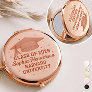 Graduation,Happy - Class Of Graduation Senior - Personalized Compact Mirror