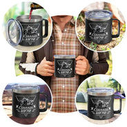 Gift For Father,Custom Photo,Proud,Remove BG Photo - Custom Photo Classic Car Limited Edition - Personalized 14oz Stainless Steel Tumbler With Handle